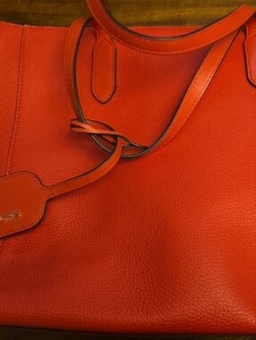 Michael Kors Sinclair Large Pebbled Leather Tote Bag In Sangria